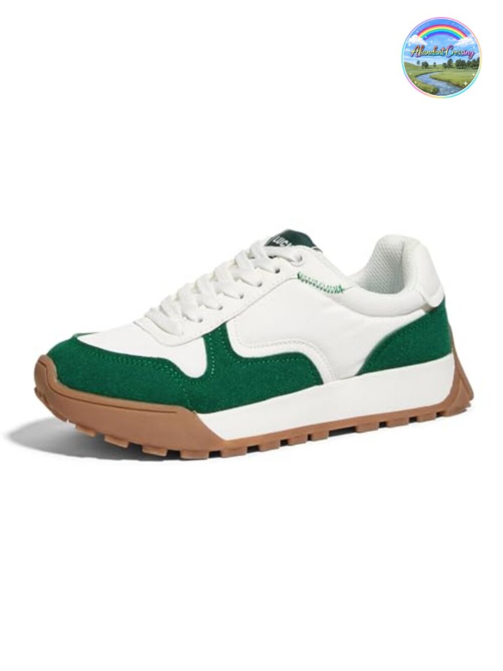 Women's Platform Canvas Sneakers Lace-Up Casual Athletic Shoes